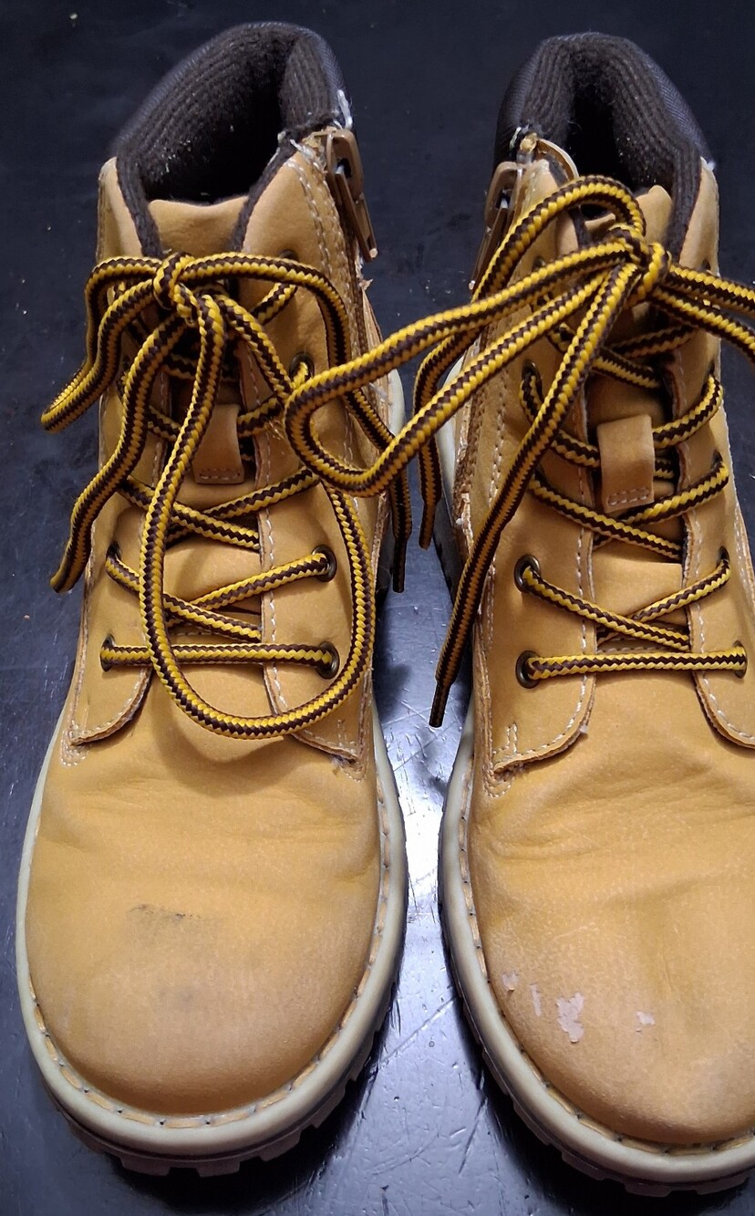 Boy's Highland Creek Tan Lace-Up Outdoor Durable Boots -     Size 2